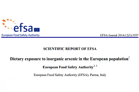 EFSA ha publicado una actualización sobre la exposición dietética de la población europea al arsénico inorgánico