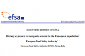 EFSA ha publicado una actualización sobre la exposición dietética de la población europea al arsénico inorgánico